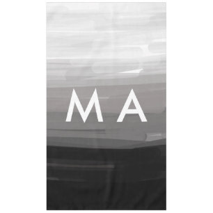 Simple monogram add your name letter man minimal t tablecloth