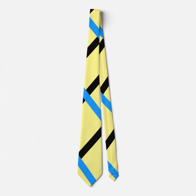 Simple monogram add your name letter man minimal t tie (Front)