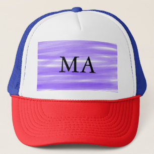 Simple monogram add your name letter man minimal t trucker hat