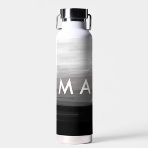 Simple monogram add your name letter man minimal t water bottle