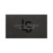 Simple Monogram Black Linen Look Professional