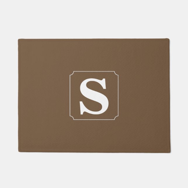 Simple Monogram Doormat (Front)