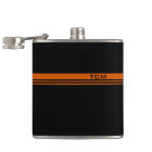 Simple Monogram in Orange and Black