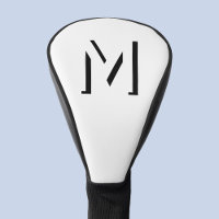 Simple Monogram Initial Drop Shadow Personalized