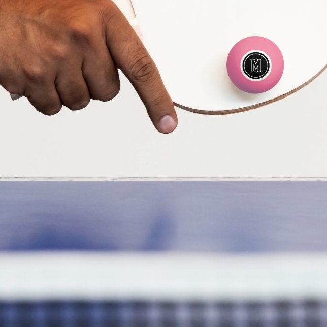 SIMPLE MONOGRAM INTITAL  PING PONG BALL (Paddle)
