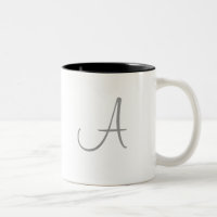Simple Monogram Letter Initial Custom Personalized