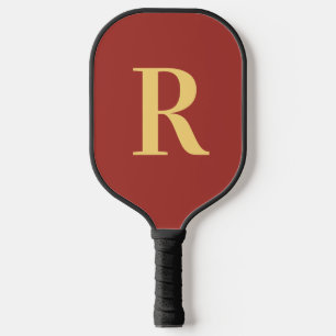 Simple Monogram Modern Pickleball Paddle