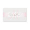 Simple Monogram Modern Pink Striped Beauty Salon