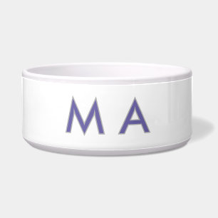 Simple monogram purple grey add your name modern p
