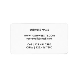 Simple Monogram Return Label