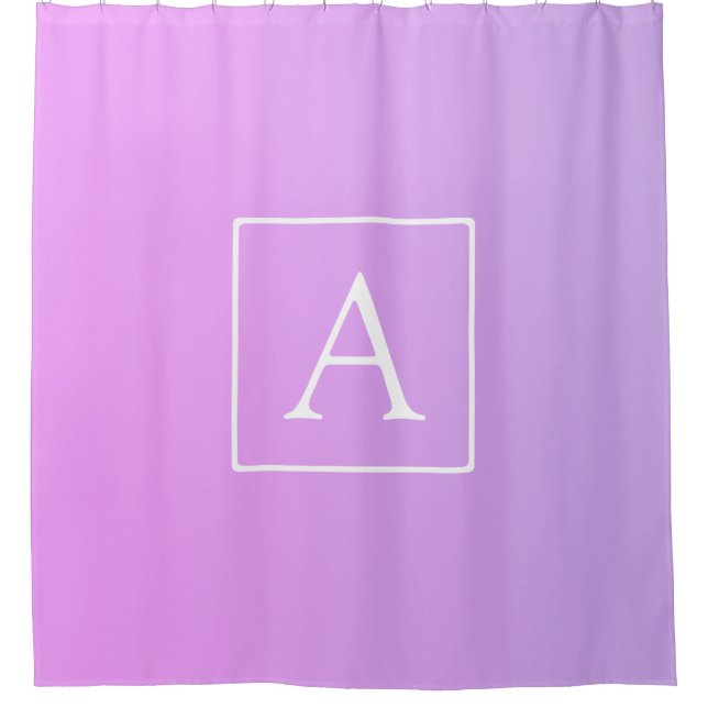 Simple Monogram | Subtle Pink/Purple Ombre (Front)