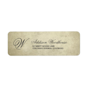 Simple Monogram Vintage Paper