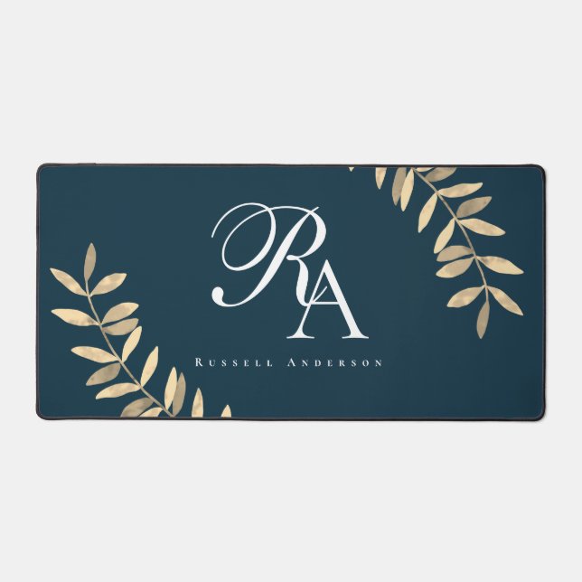 Simple Monogramme bleu (Recto)