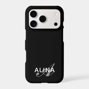 Simple Monogramme de Nom Personnalisé Slim
