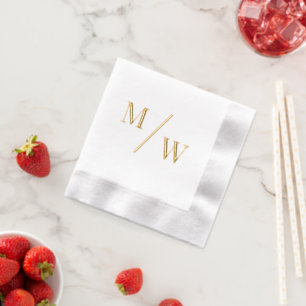Simple Monogramme Initiale 2 Mariage Mariée Mari