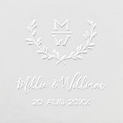 Simple Monogramme Rustique Wreath Mariage personna