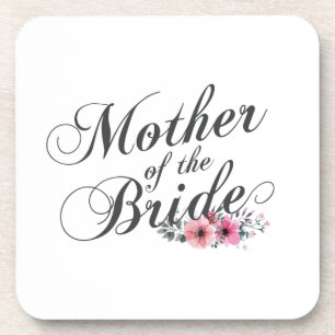 Simple Mother of the Bride Wedding Coaster