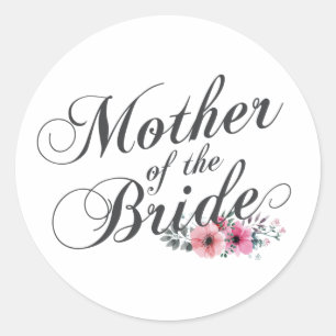 Simple Mother of the Bride Wedding Sticker