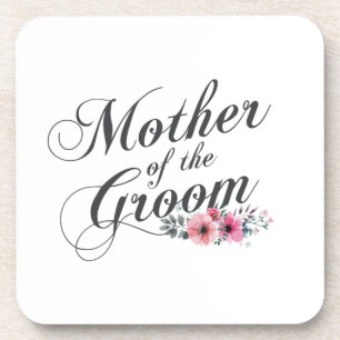 Simple Mother of the Groom Wedding Coaster