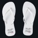 Simple Mother of the Groom Wedding | Flip Flops<br><div class="desc">For further customization, please click the "Customize" button and use our design tool to modify this template. If the options are available, you may change text and image by simply clicking on "Edit/Remove Text or Image Here" and add your own. If you wish to have this design added to a...</div>