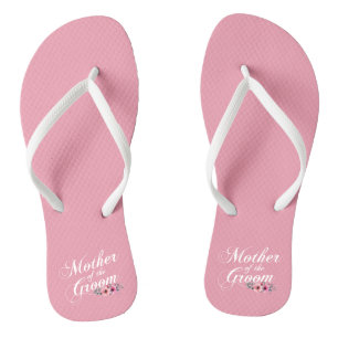 Simple Mother of the Groom Wedding Flip Flops