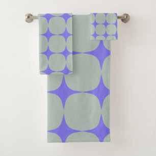 Simple Motif bleu violet moderne du milieu du siè