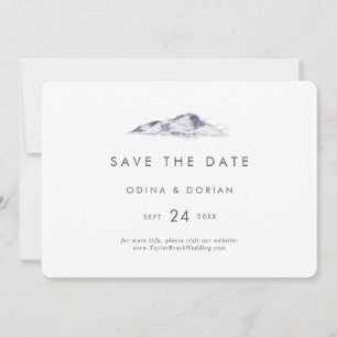 Simple Mountain Horizontal Save The Date