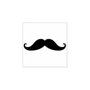 Simple Moustache Rubber Stamp
