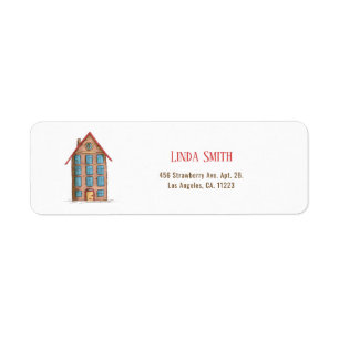 Simple Moving Apartment Building Return Address