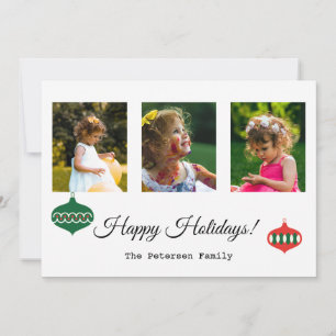 Simple Multi Picture Holiday Card
