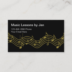 Simple Music Lessons Business Card