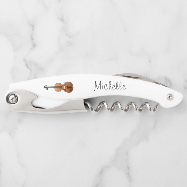Simple Musical Instrument Violin  Corkscrew (Front)