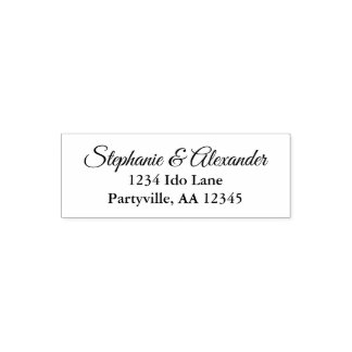 Simple Name Address Self-inking Stamp