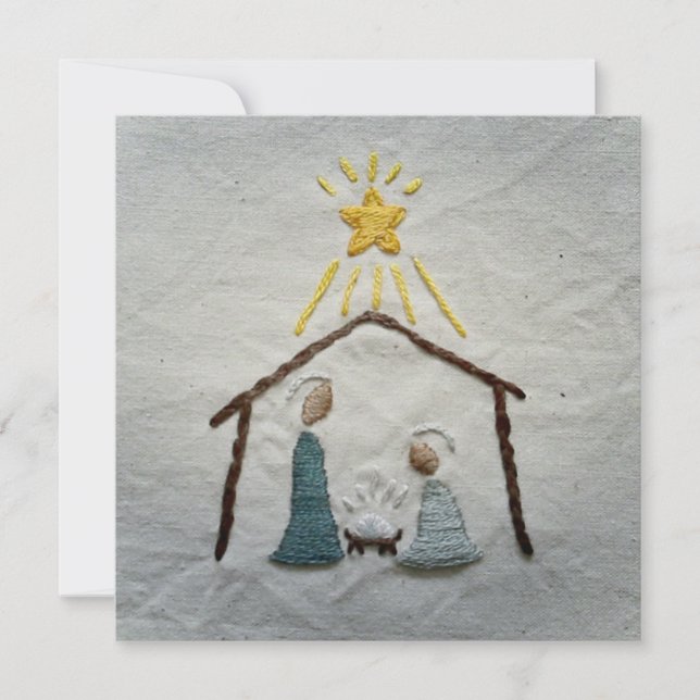 Simple Nativity Holiday Card (Front)
