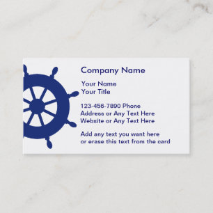 Simple Nautical Business Cards