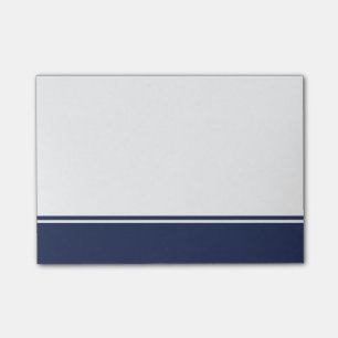 Simple Nautical Navy Blue and White Post-it Notes