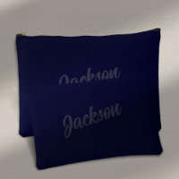 Simple Navy Blue Personalized Mens
