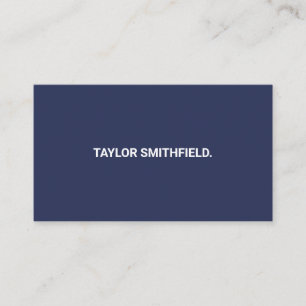 Simple Navy Business Card
