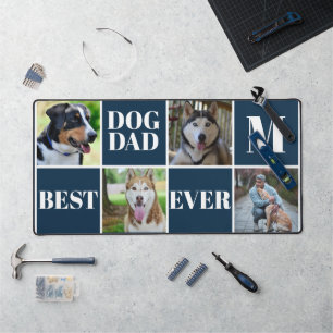 Simple Navy Chien Papa Quatre Photo Collecte Mat