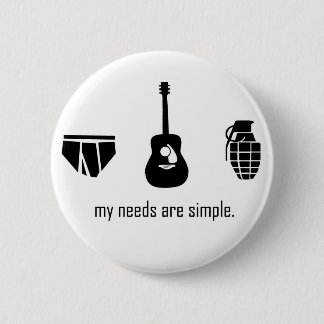 Simple Needs 2 Inch Round Button