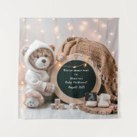 Simple neutral digital pregnancy announcement 