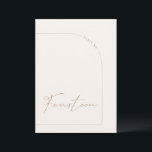 Simple Neutral Table Fourteen Table Number<br><div class="desc">Designed to coordinate with for the «Arches Minimalist» Wedding Invitation Collection. To change details,  click «Details». To move the text or change the size,  font,  or colour,  click «Edit using Design Tool». View the collection link on this page to see all of the matching items in this beautiful design.</div>