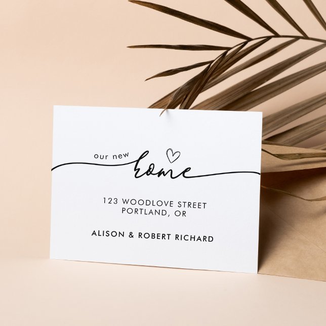 Simple New Home New Address Moving Announcement Postcard (Creator Uploaded)