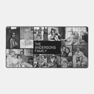 Simple noir et blanc 11 Collage photo de famille