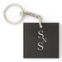 Simple Not Shallow Double Sided Key Chain