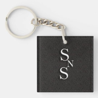 Simple Not Shallow Double Sided Key Chain