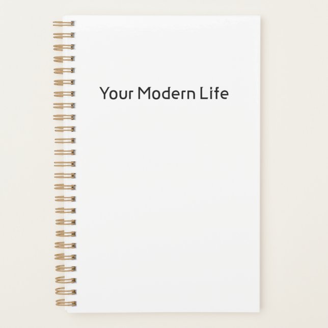 Simple Note Book/Planner - Your Modern Life Planner (Front)