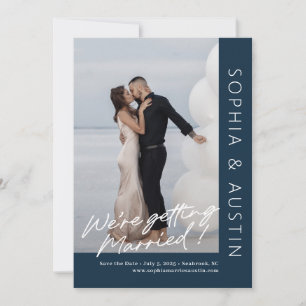 Simple Note Editable Colour Save The Date Card