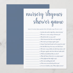 Simple Nursery Rhymes Dusty Blue Game Card