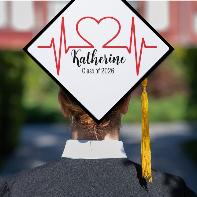 Simple Nursing Medical School Gradutation Graduation Cap Topper (Creator Uploaded)